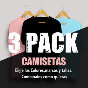 >Pack 3 Camisetas
